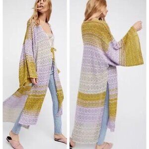 Free People Multicolor Long Cardigan